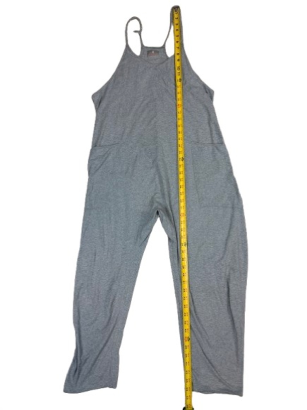 Free People Movement Hot Shot Romper Heather Gray Boho Lounge Overall Small - Picture 12 of 13